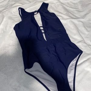 Cupshe Navy One Piece Swimsuit - Medium